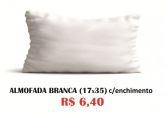 Almofada Branca Sublimática 17x35 C/ Enchimento
